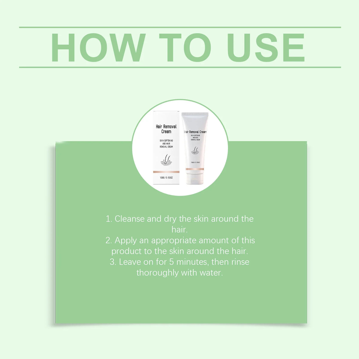 Instant Painless Hair Removal Cream – Smooth Skin 100g