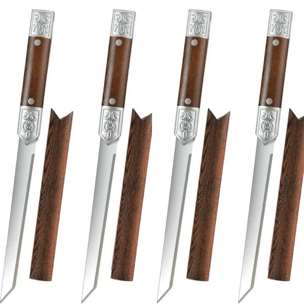 M390 Damascus Steel Knife Set – 62HRC Ultra-Sharp Blades