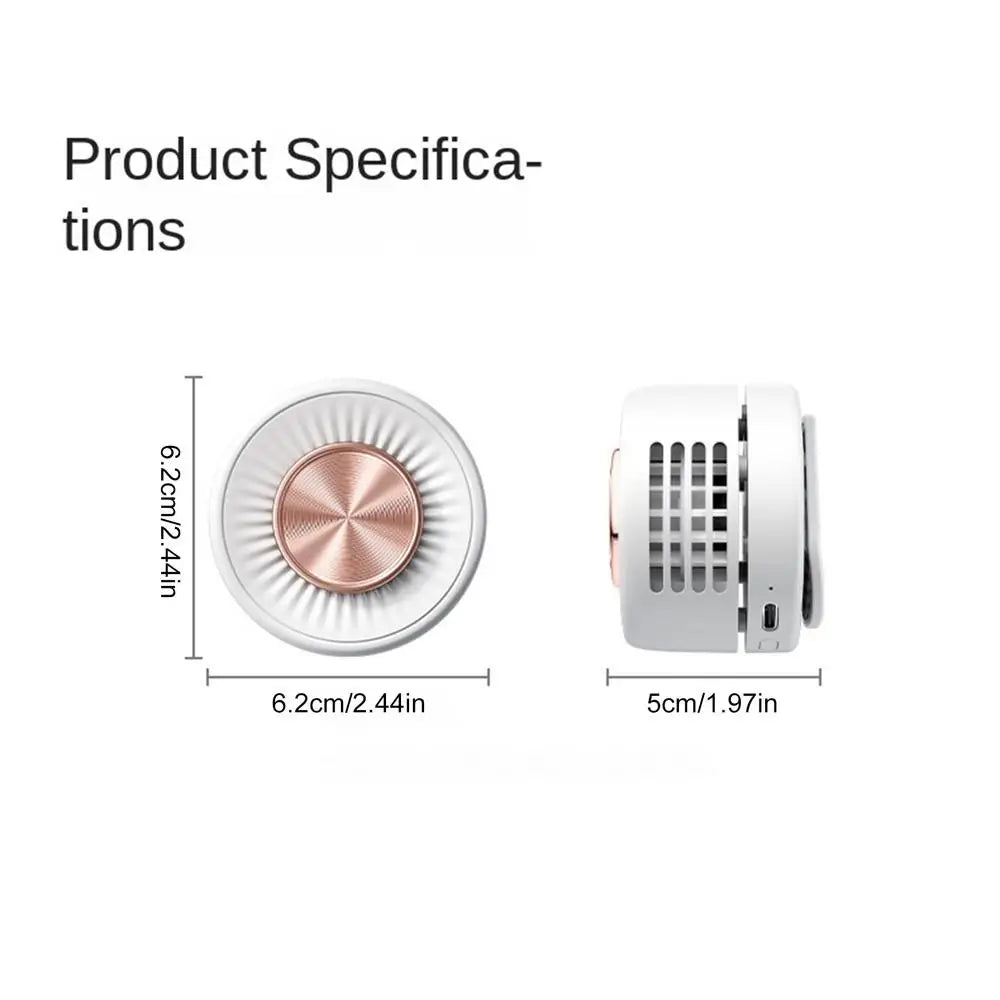 Portable Clip-On Fan – 360° Rechargeable USB Mini Desk Fan