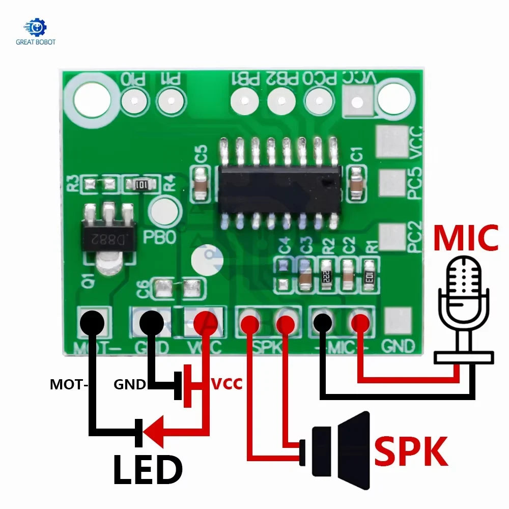 DIY Voice Record & Playback Module with Voice Change | 3V–5V