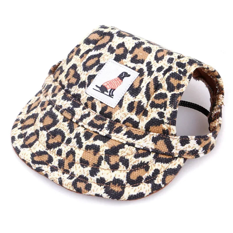 Dog Baseball Cap Hat Neck Strap Adjustable Comfortable Ear Holes