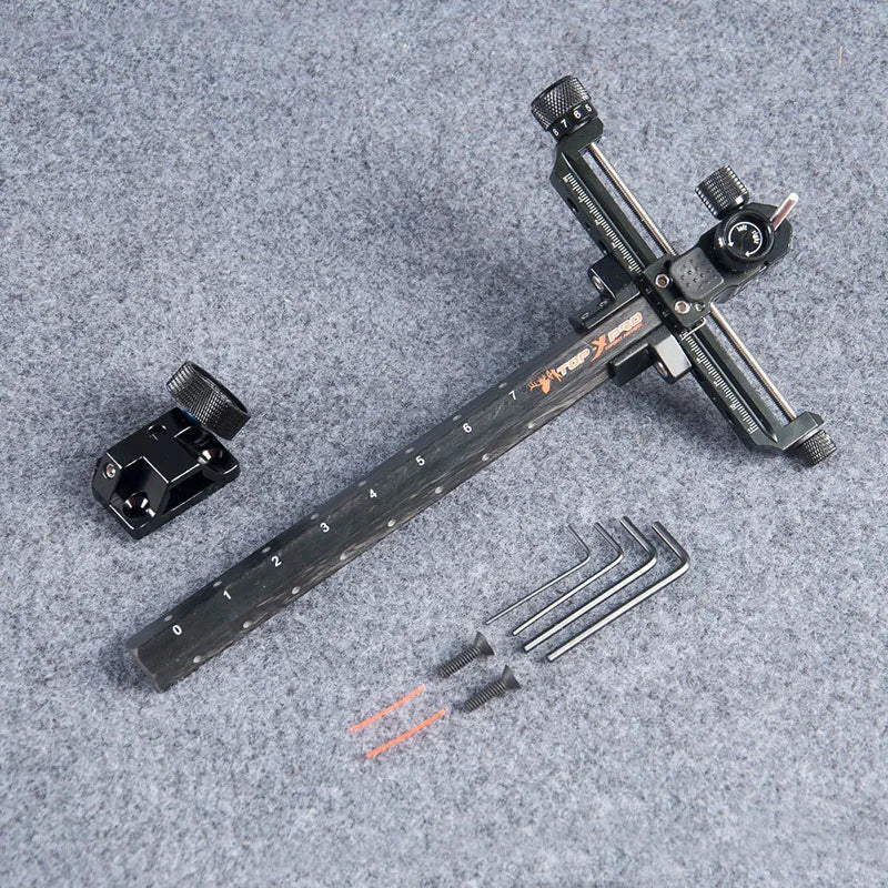 Archery TR1003 Recurve Bow Sight 9inches Carbon Bar 1 Pin Aluminum