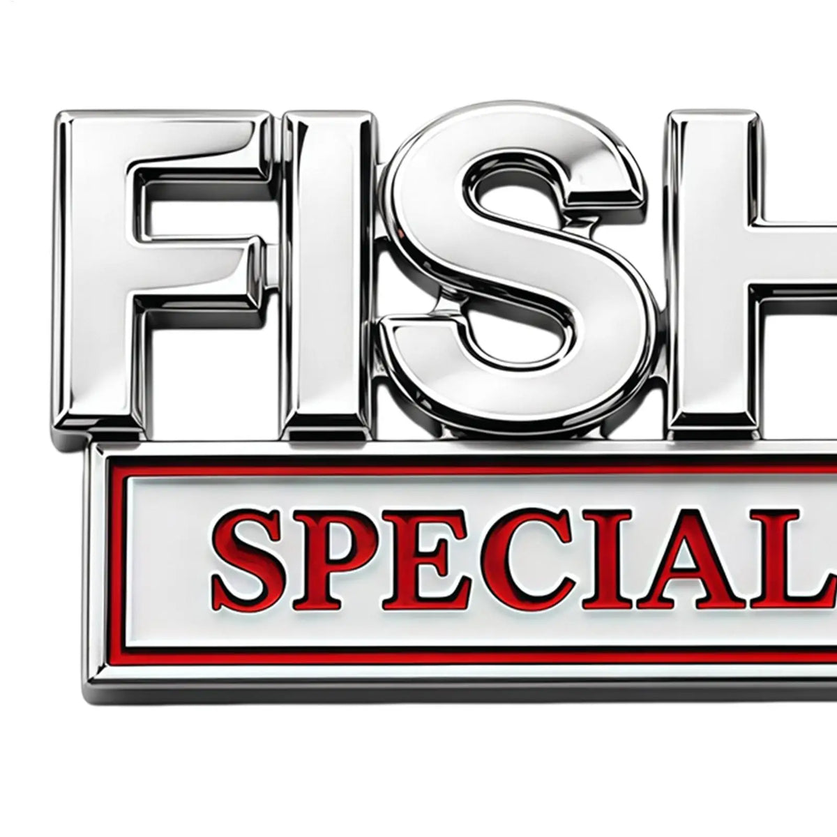 Metal Fishing Car Badge Emblem – Truck, SUV, RV & Boat Decal