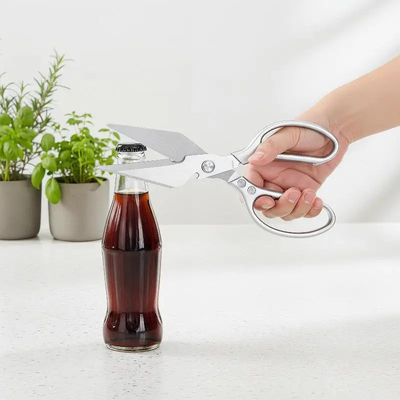 Kitchen Scissors Sharp Thickened Stainless Steel Blades Nonslip