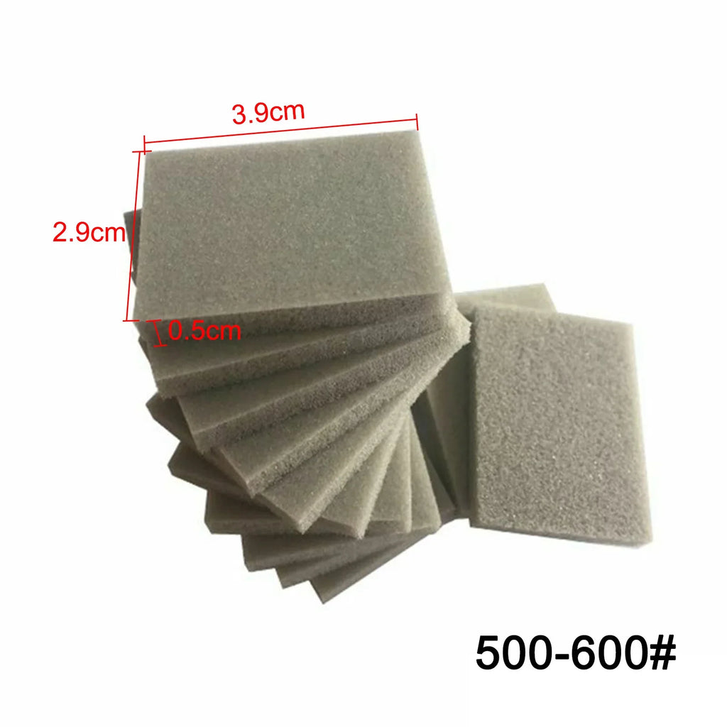 10 Sponge Sanding Block Wet Dry Bodywork Fine Coarse Grit Sandpaper