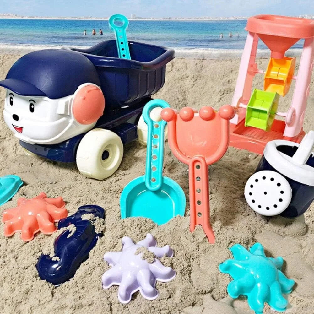 Kids Beach Sand Toys Set – Shovel, Sprinkler & Car Model