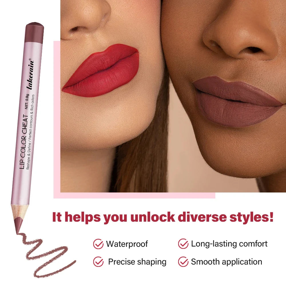 Waterproof Lip Liner Pencil – Long-Lasting & Moisturizing
