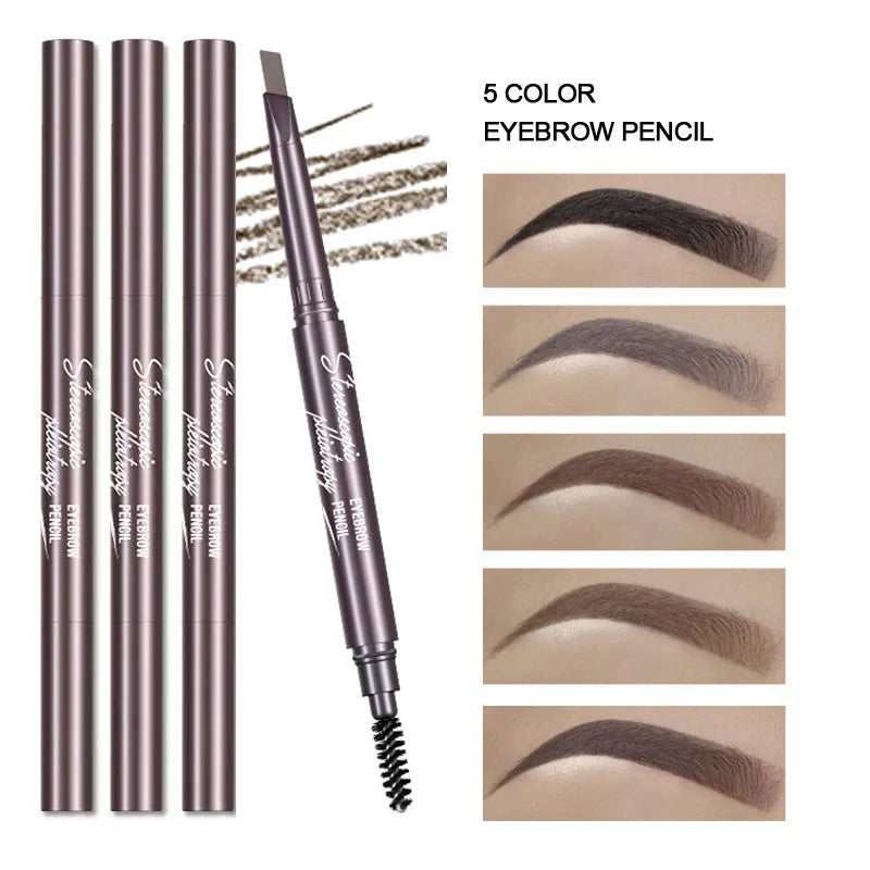 Natural Brown Waterproof Eyebrow Pencil Ultra-fine Triangle Precise