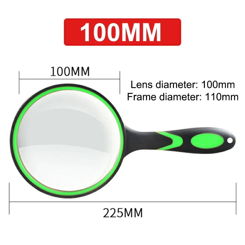 75mm Handheld Magnifying Glass 10x – Kids & Seniors Lens