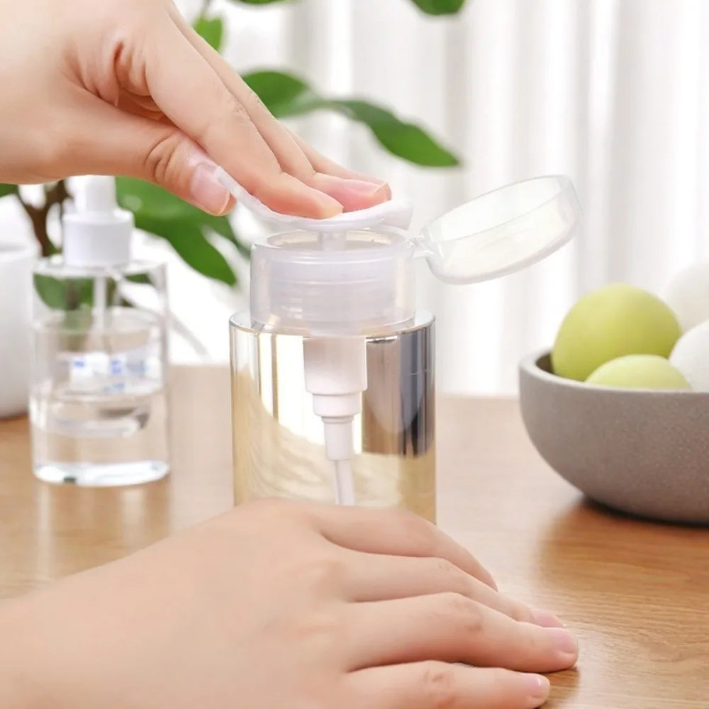 Empty Push Pump Dispenser Bottles – Toner, Nail Polish Remover