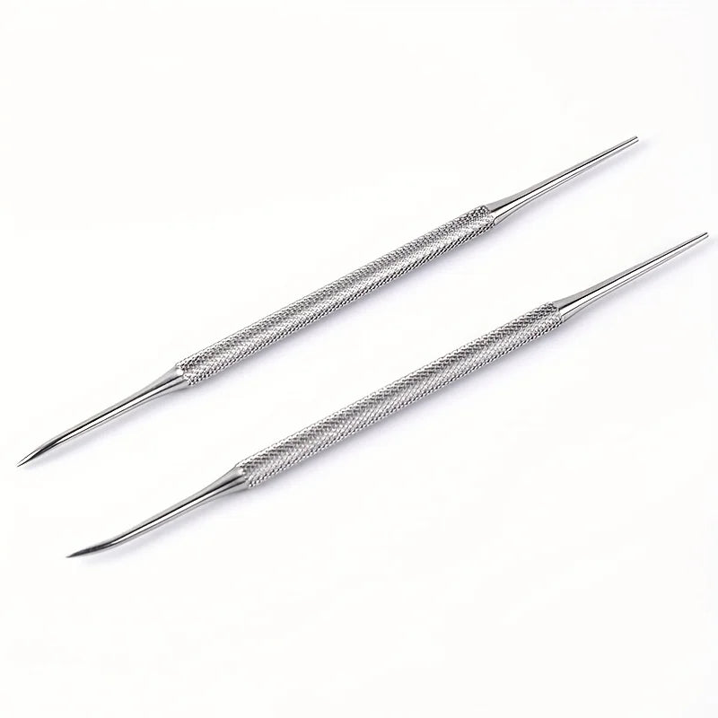 Stainless Steel Nail File & Multifunctional Nail Art Pen Tool
