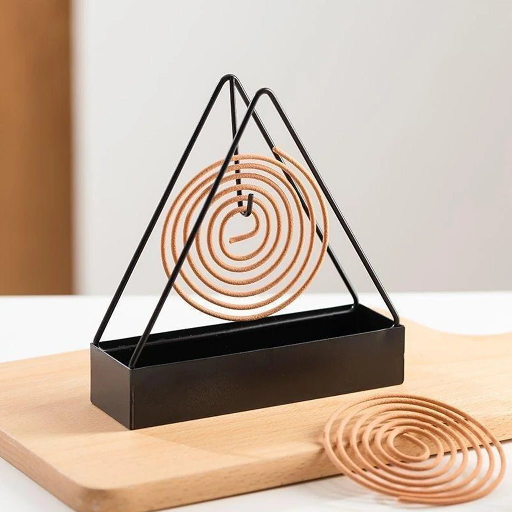 Wrought Iron Mosquito Coil Holder with Tray – Nordic Design