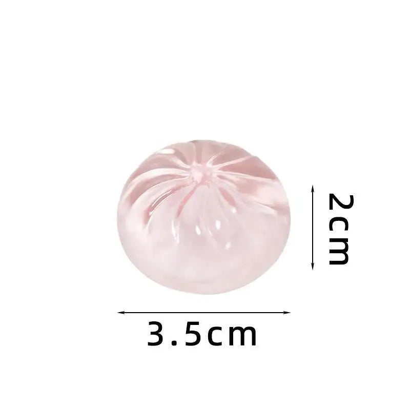 5-Piece Mini Dumpling Squishy Toys Set with Steamer Basket