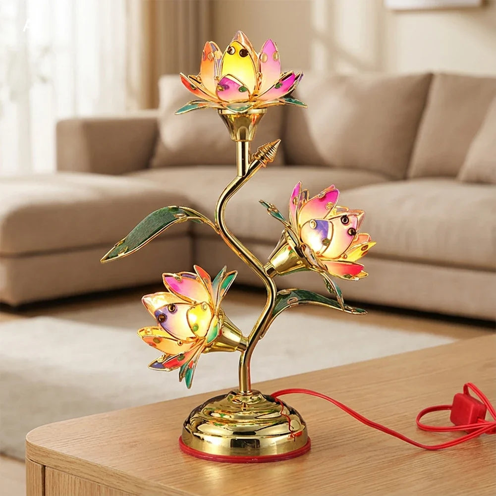 Electric Lotus Lamp | Color-Changing LED Decorative Table Light