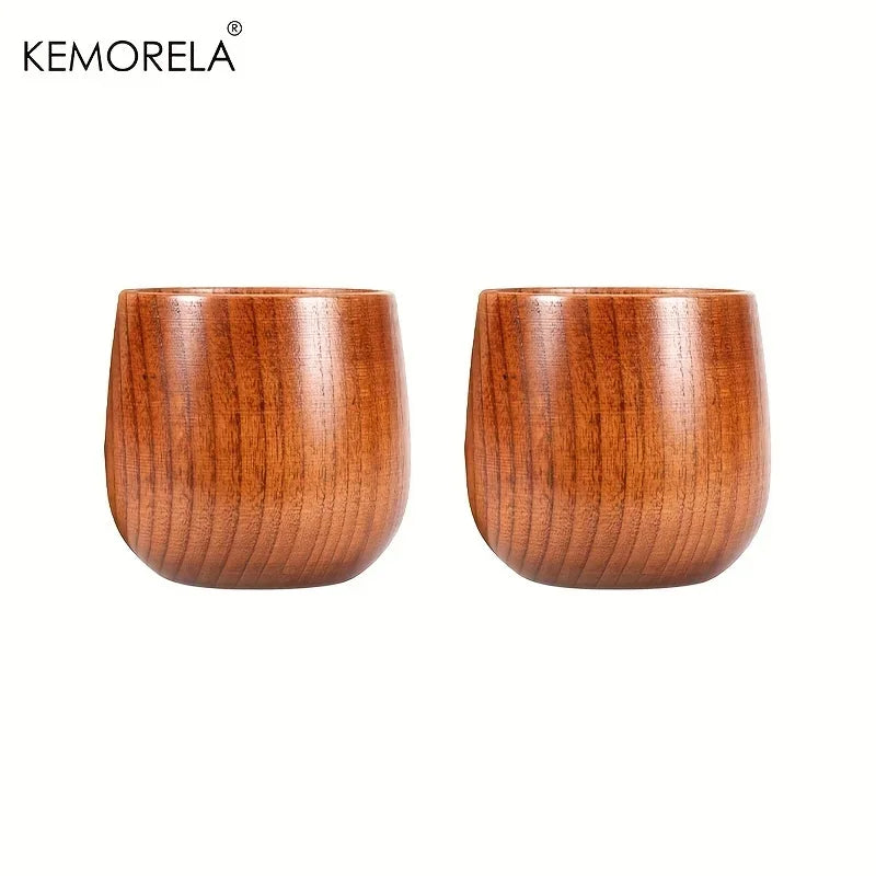 KEMORELA Handmade Jujube Wood Big Belly Cup | Tea & Coffee
