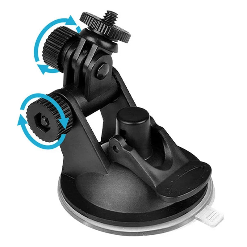 Action Camera Suction Cup Mount – 360° Car Windshield Holder