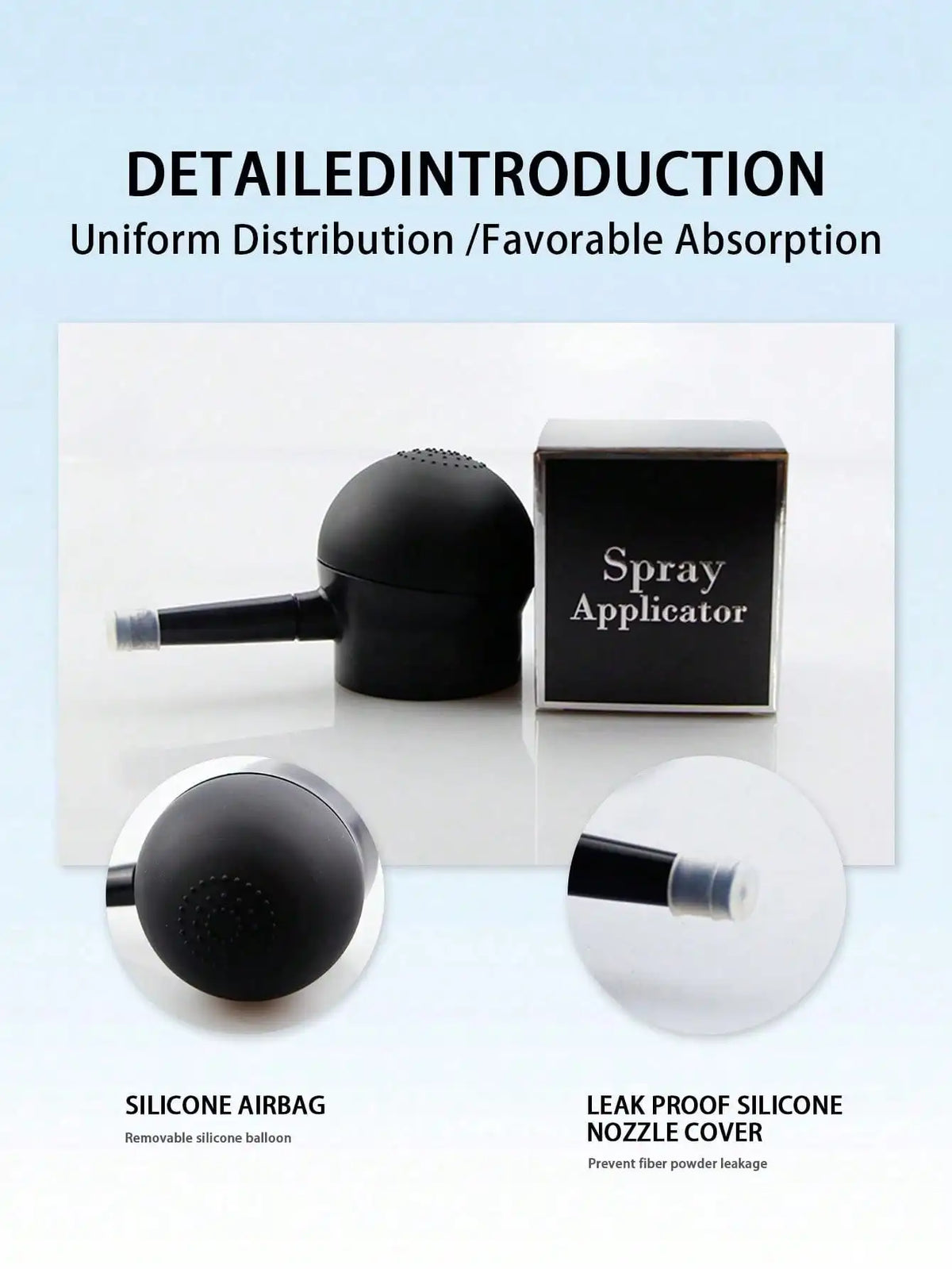 Hair Fiber Spray Nozzle Applicator | Hair Powder Spray Gun