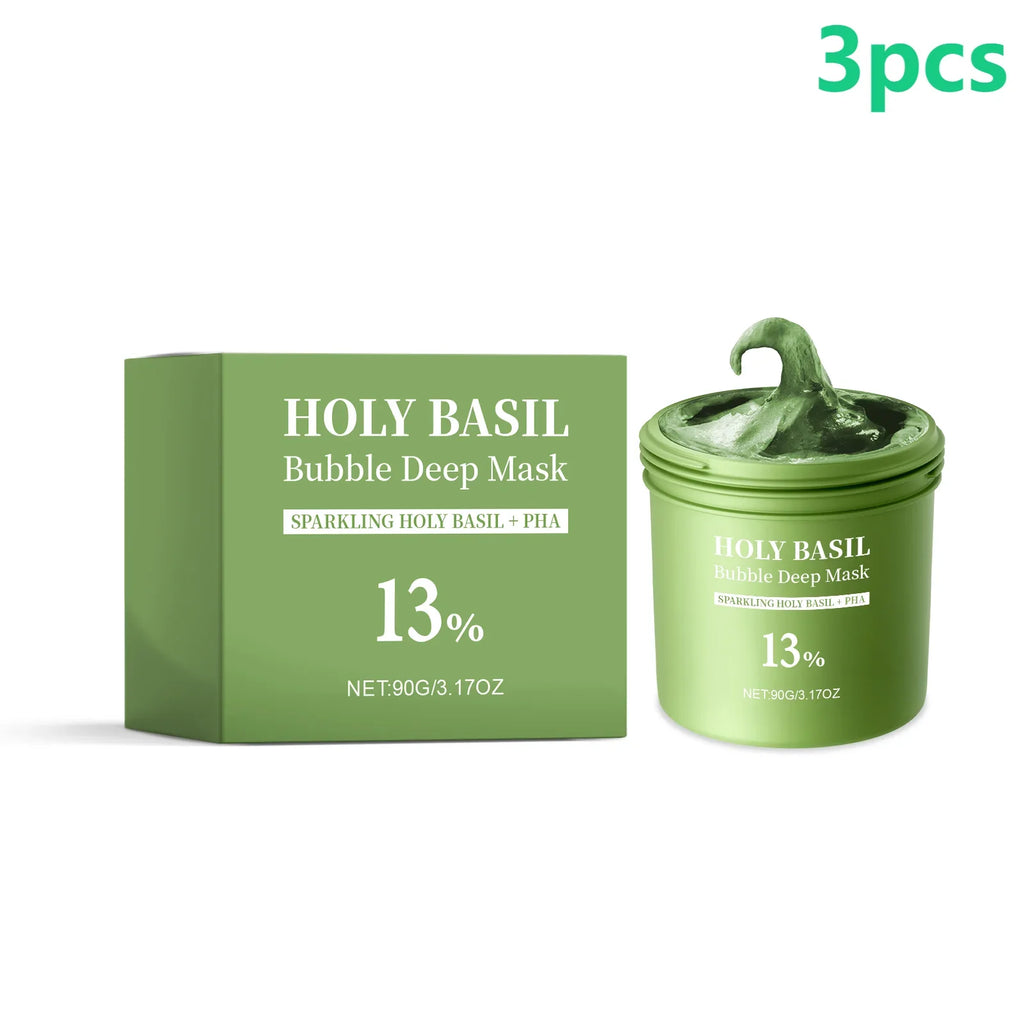 Holy Basil Bubble Deep Cleansing Face Mask – Pores & Oil 90g
