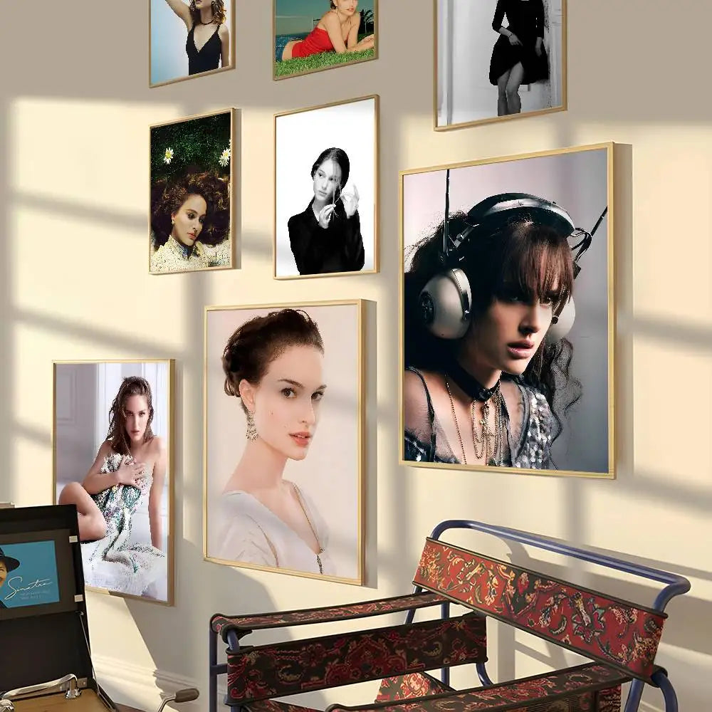 Natalie Portman HD Self-Adhesive Wall Poster – Frameless Art