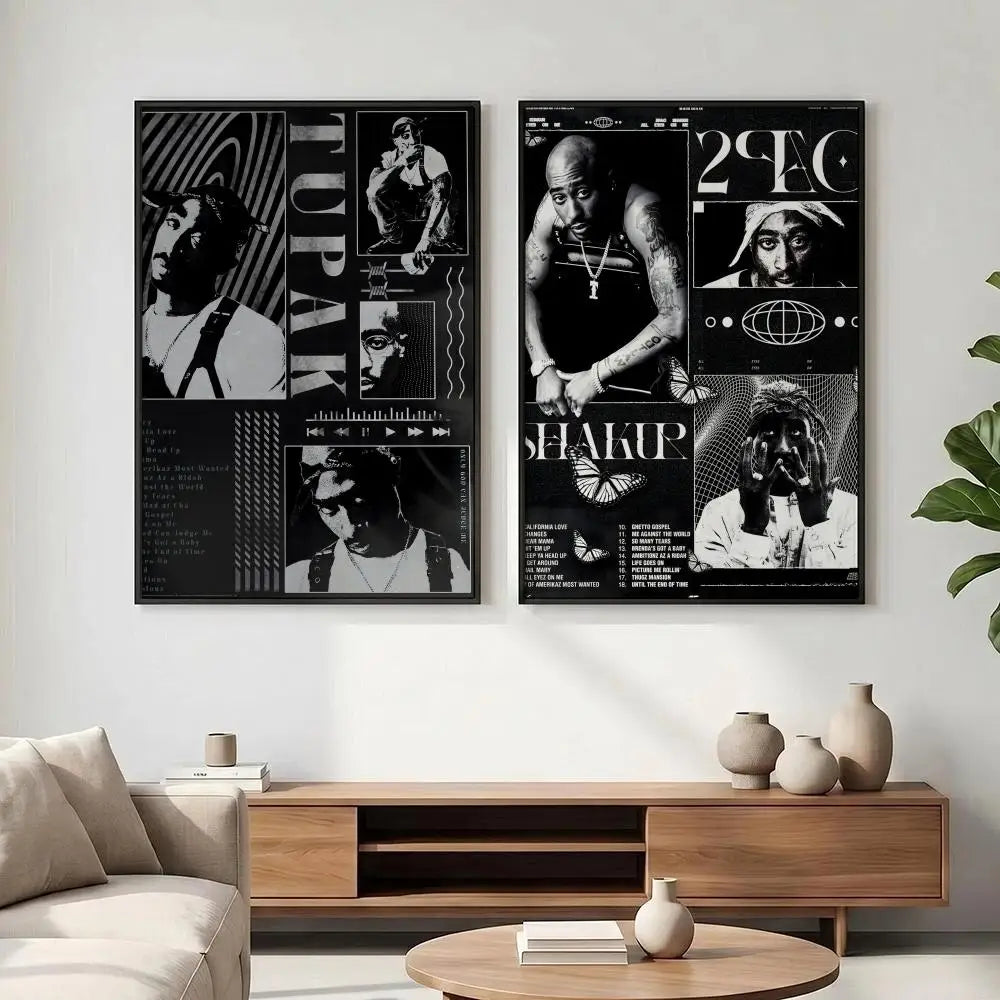 Tupac Shakur HD Wall Poster – Aesthetic Rap Art Print Decor