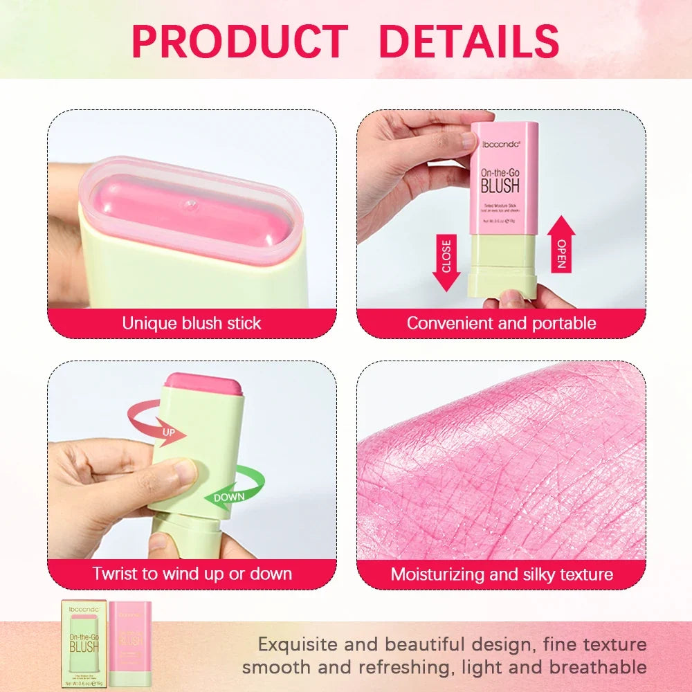 ibcccndc Cream Blush Stick – Waterproof Multi-Use Blusher