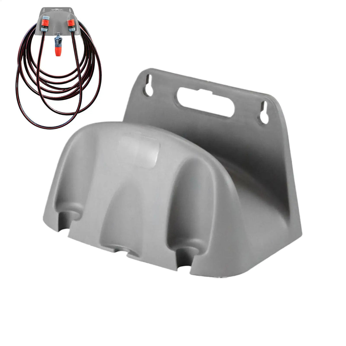 Wall Mount Garden Hose Holder Rack – No-Drill Storage