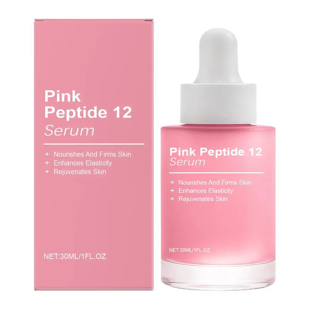 Pink Peptide 12 Glow Facial Serum Firming Brightening Hydrating