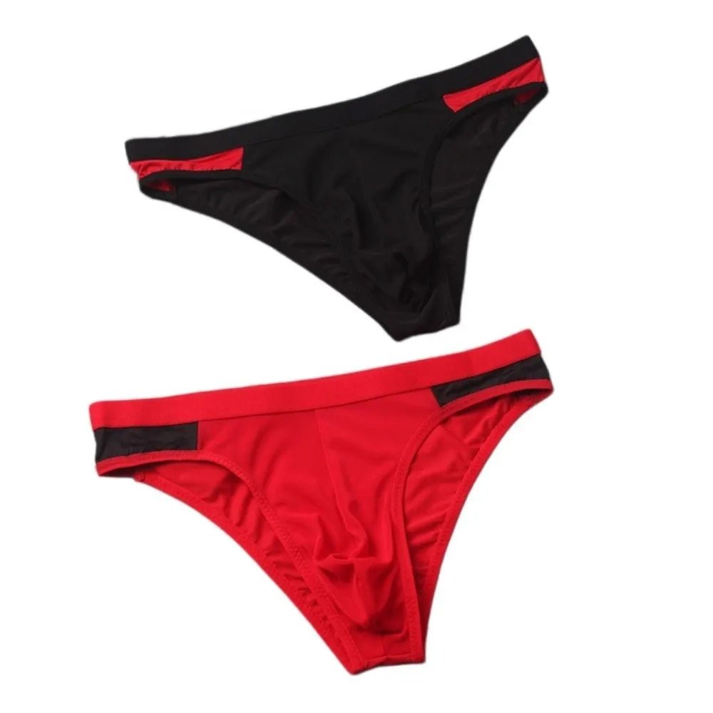 Men's Mesh Briefs – Breathable Low Waist Transparent Underwear