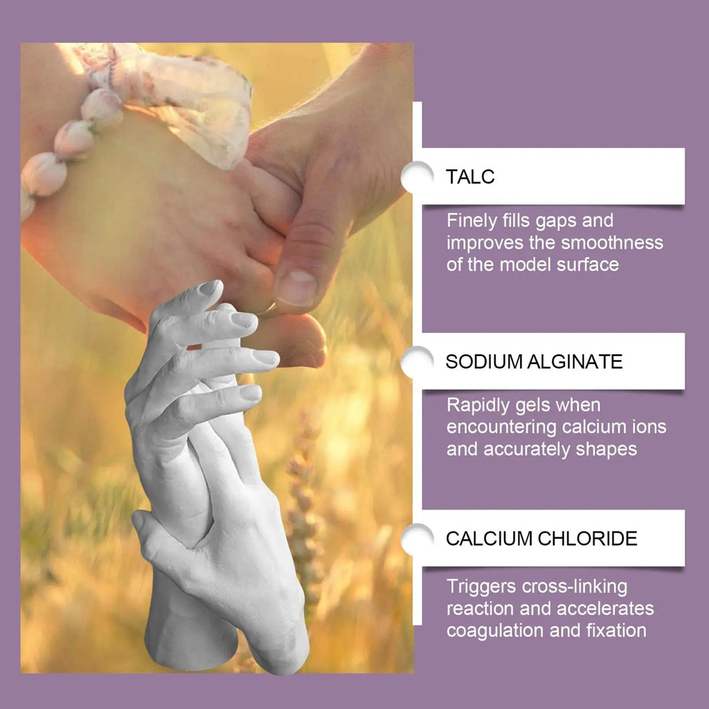 DIY Hand Casting Kit – Couples & Family Plaster Mold Keepsake