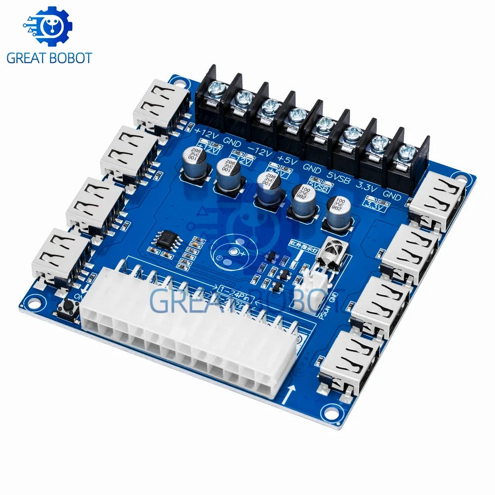 ATX Adapter Board Desktop PSU Power Module with USB Charging