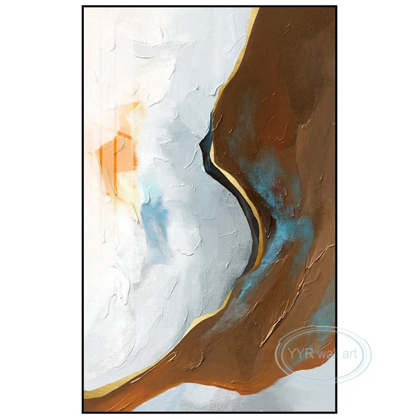 Hand-Painted Abstract Oil Painting on Canvas | Modern Wall Art