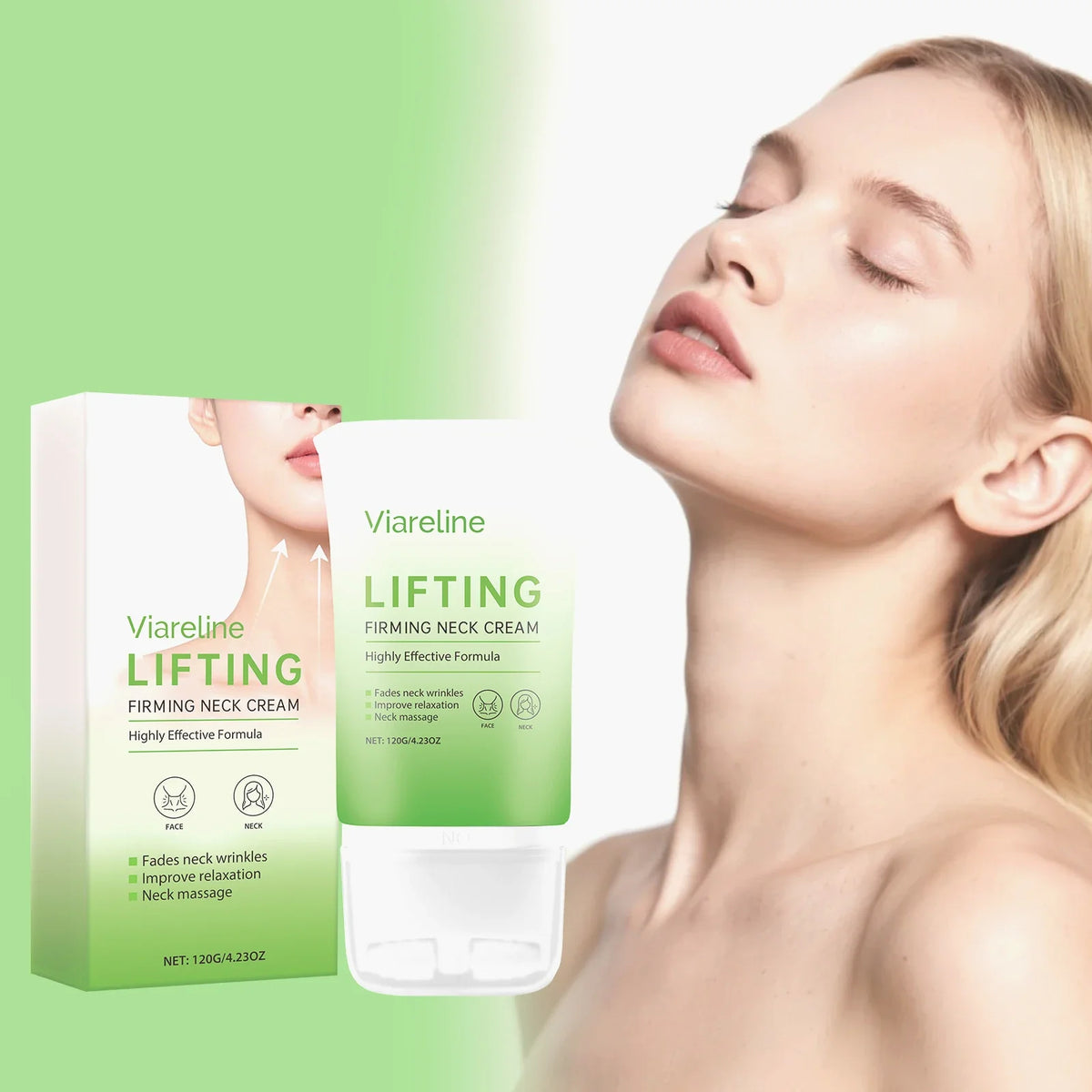 Viareline Firming Neck Cream – Lifting & Tightening 120g