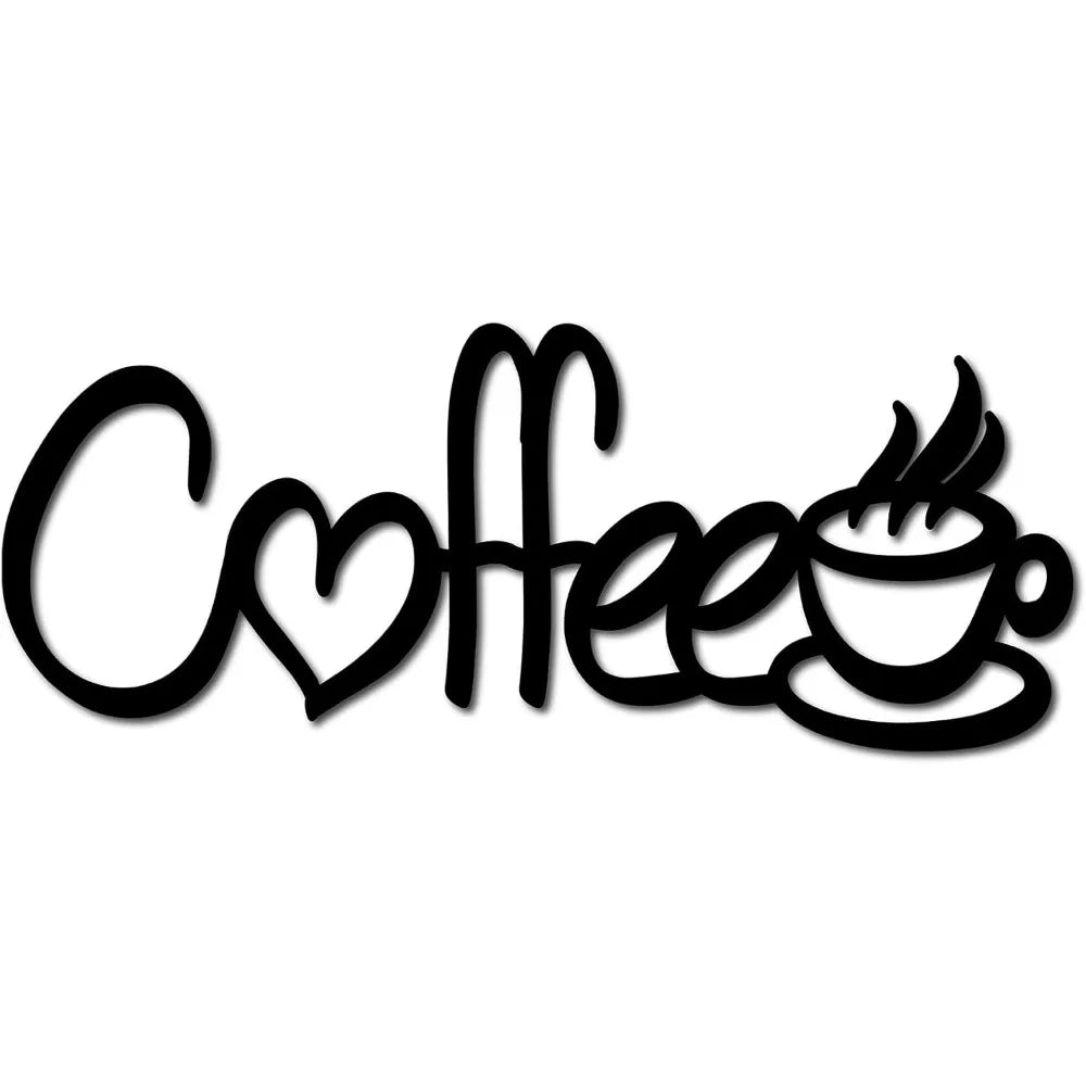 Laser Cut Wood Coffee Sign – Wooden Wall Art Décor 11.8"