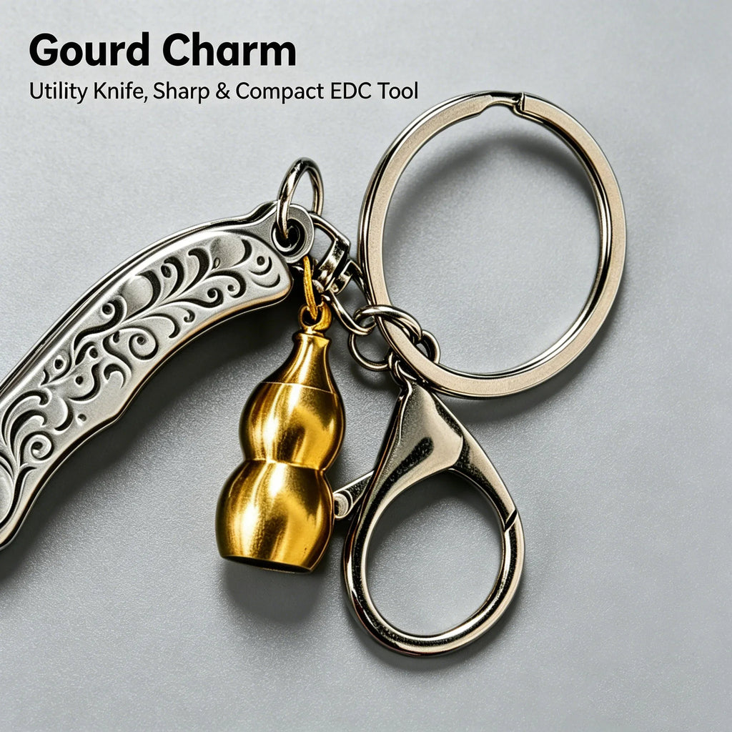 Mini Folding Pocket Knife – EDC Keychain Utility Cutting Tool