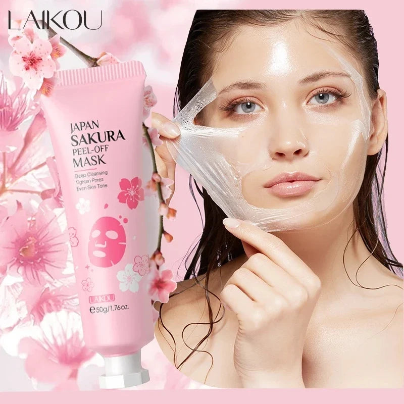 LAIKOU 24K Gold Sakura Peel-Off Face Mask – Anti-Wrinkle