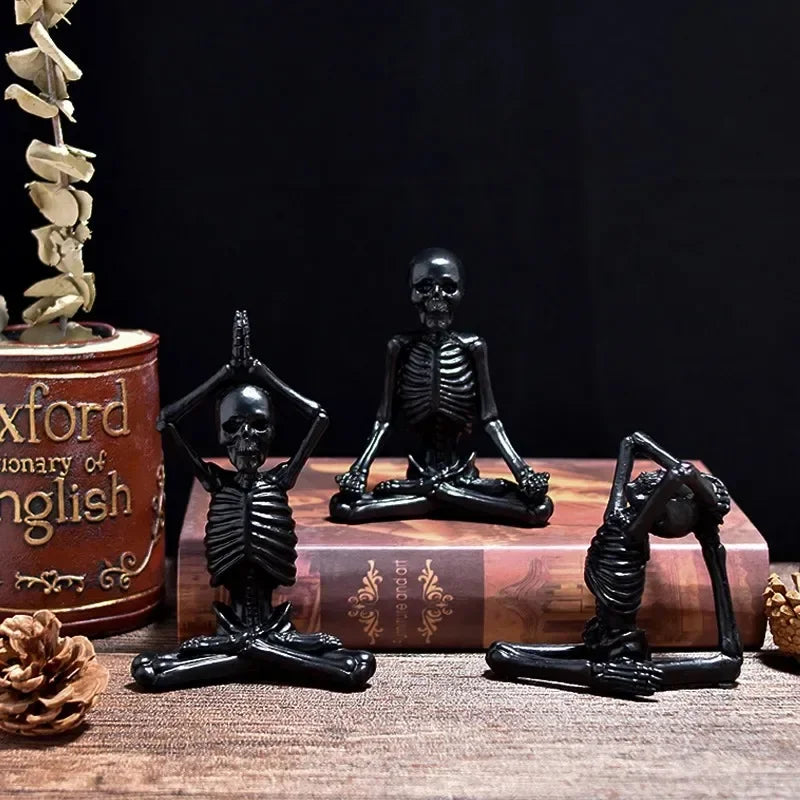 Skull Figurines Skulls Gothic Room Decor Horrible Ghost Resin