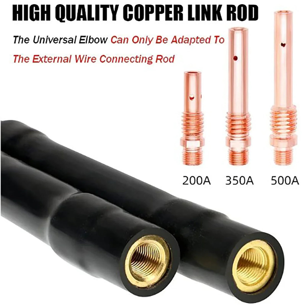 Welding Gun Pipe Bending Adapter – Internal Screw Curved Rod