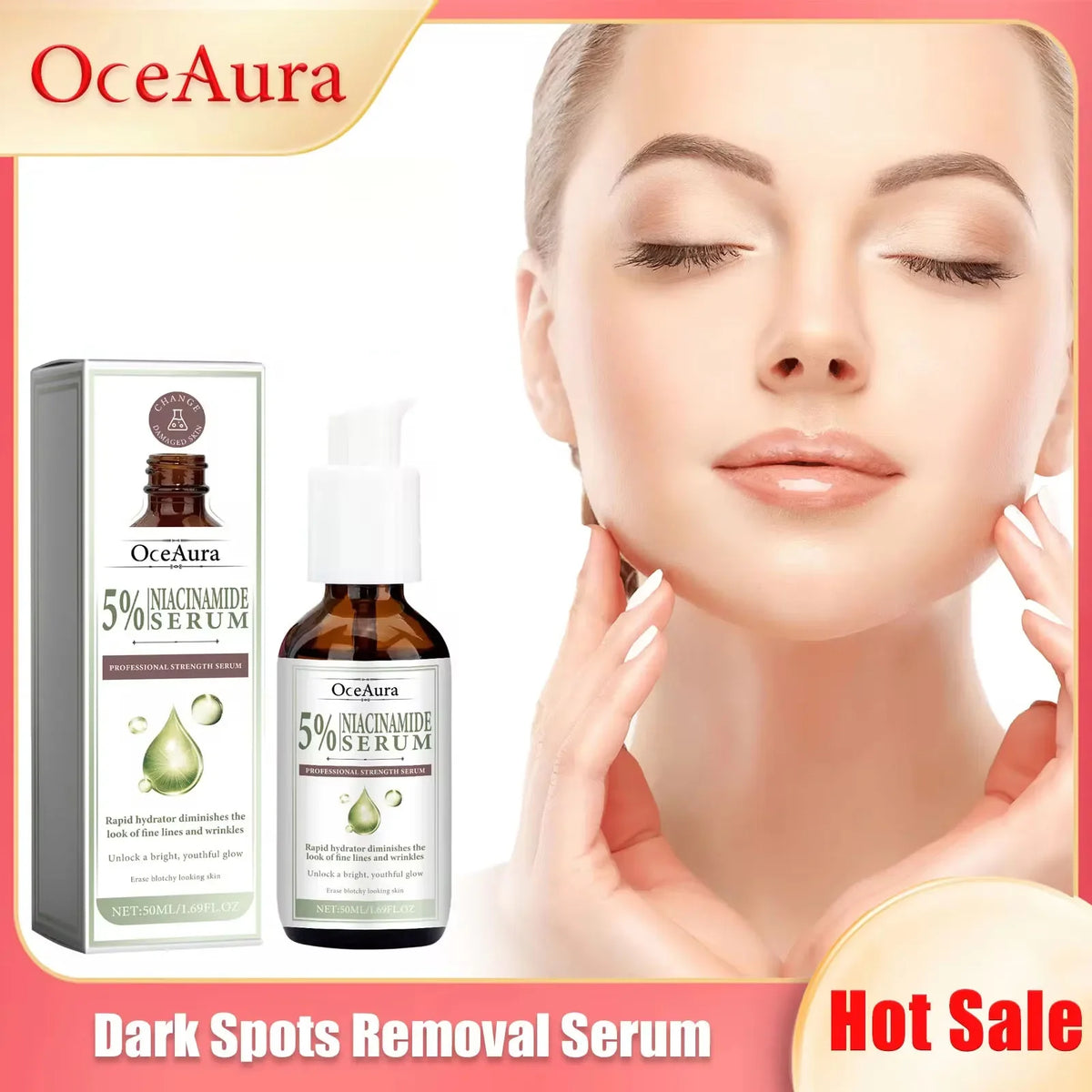 OceAura Dark Spot Brightening Serum | Niacinamide 50ml