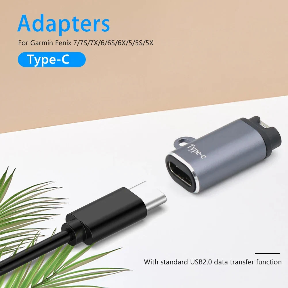 C Ios USB Charger Adapter Garmin Fenix 7 6 5 Instinct 2S Venu 2 EPIX