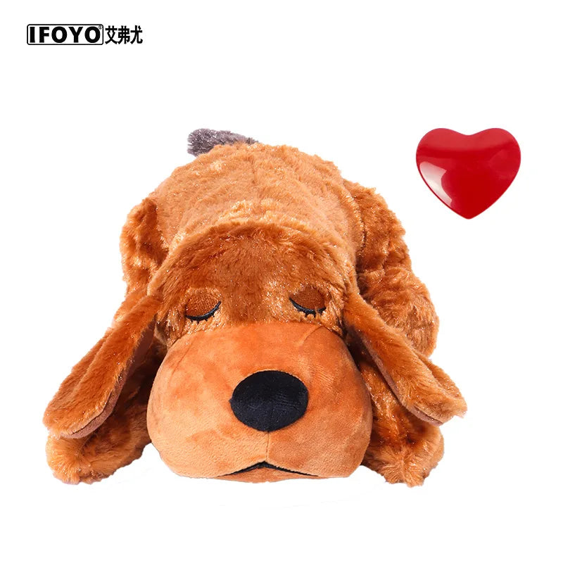 Heartbeat Plush Dog Snuggle Toy | Calming Comfort Companion