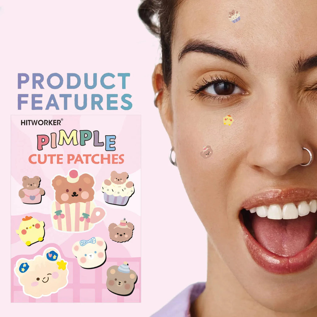 Invisible Hydrocolloid Acne Patches – Waterproof, All Skin Types