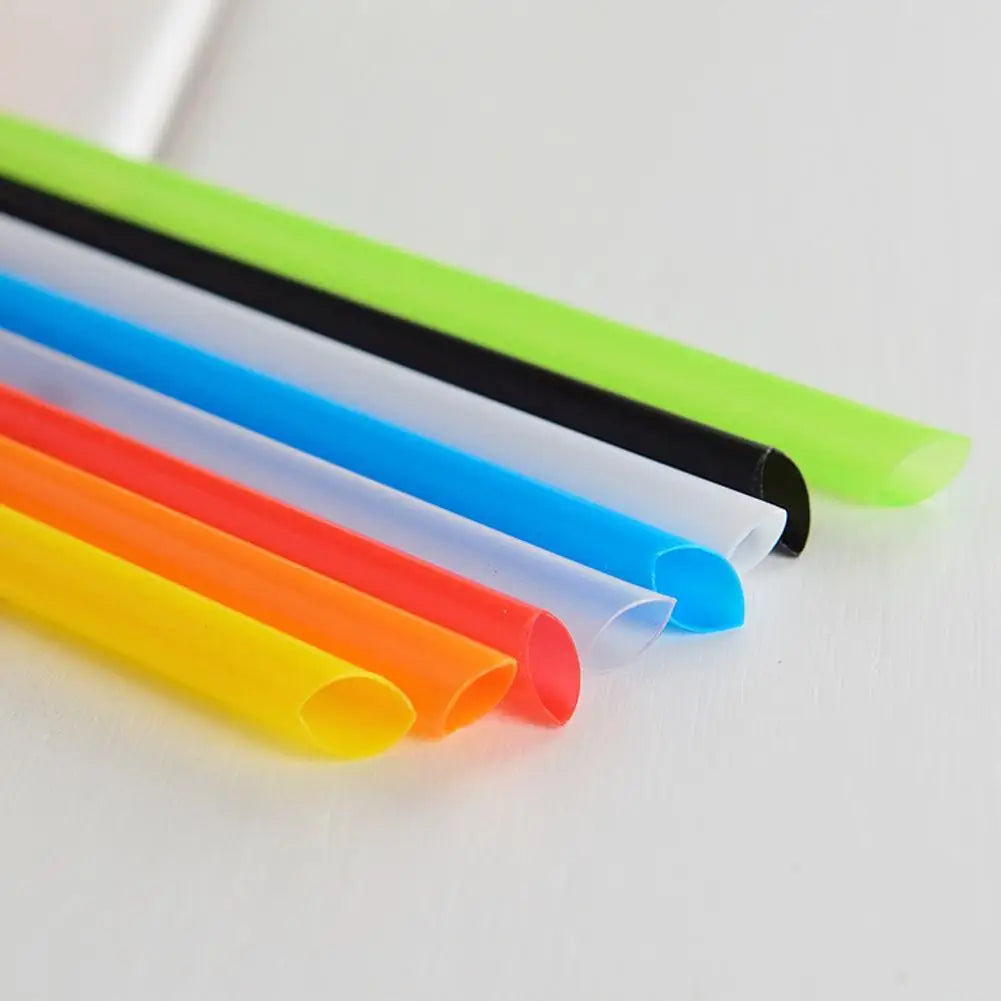 Colorful Wide Boba Straws 100pcs – Milk Tea & Party Straws