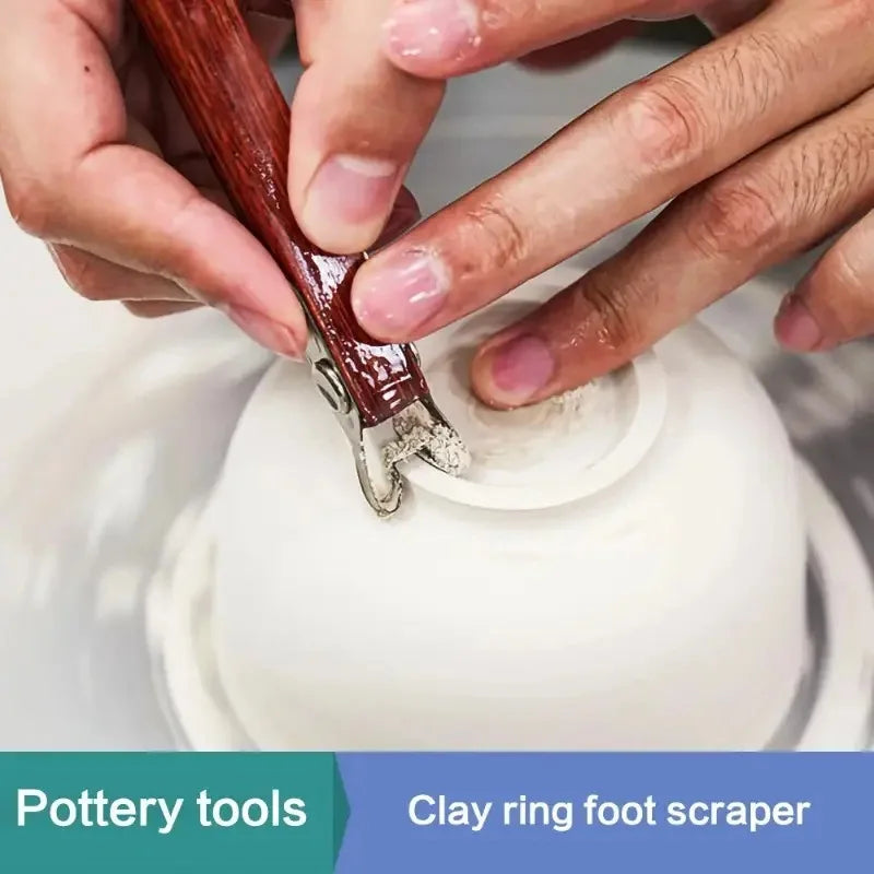 Pottery Clay Trimming Tool – Ceramic Ring Foot Scraper
