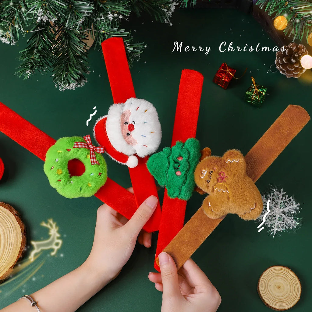 Christmas Decorations Plush Santa Claus Papa Ring Cartoon Cute