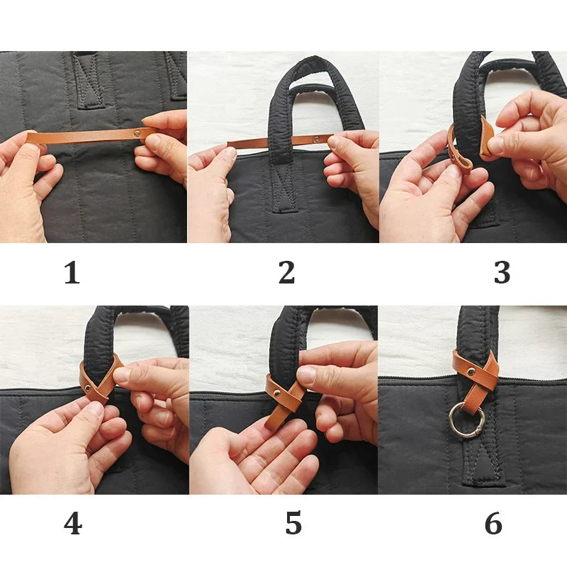 Adjustable Travel Carry Strap with Ring Hooks | Bag Clip