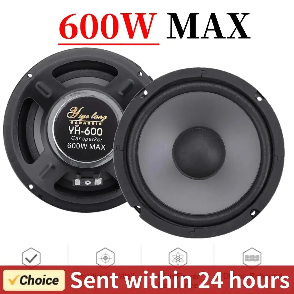 4 5 Car Speakers 600W 2-Way Vehicle Door Auto Audio Music Stereo