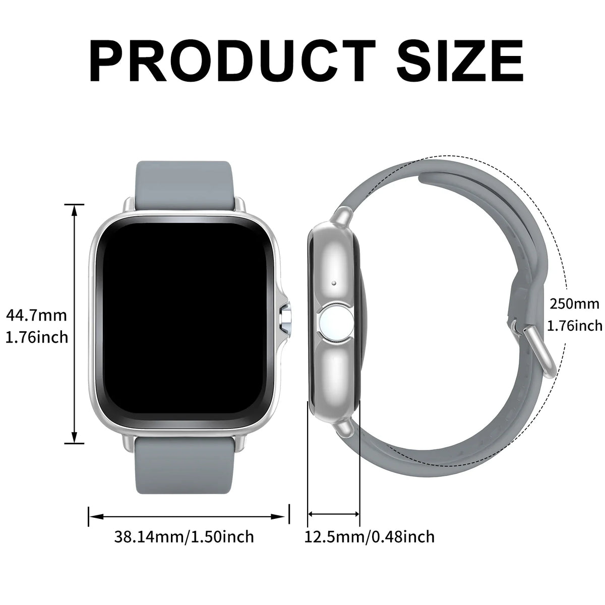 LOMAXFR Smart Watch – Wireless Calling, Multi-Sport, iOS & Android