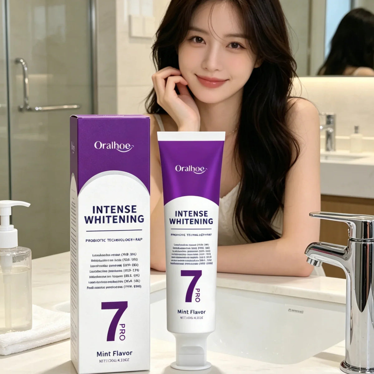Oralhoe Probiotic Whitening Toothpaste – Deep Clean 120g