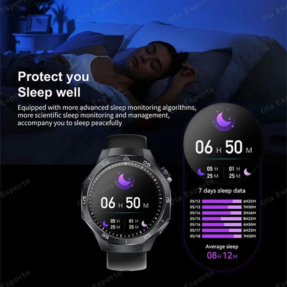 Ola Esporte Men's Smartwatch – Bluetooth Call, ECG & AMOLED