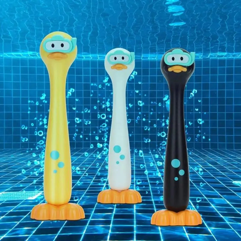 Duck Dive Rings & Rods – 3-Piece Kids Pool Diving Toy Set